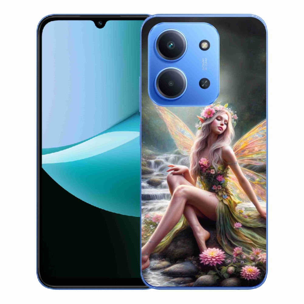 Gélový kryt mmCase na Xiaomi Redmi 15C 4G/5G (173mm) - motýlia žena 1