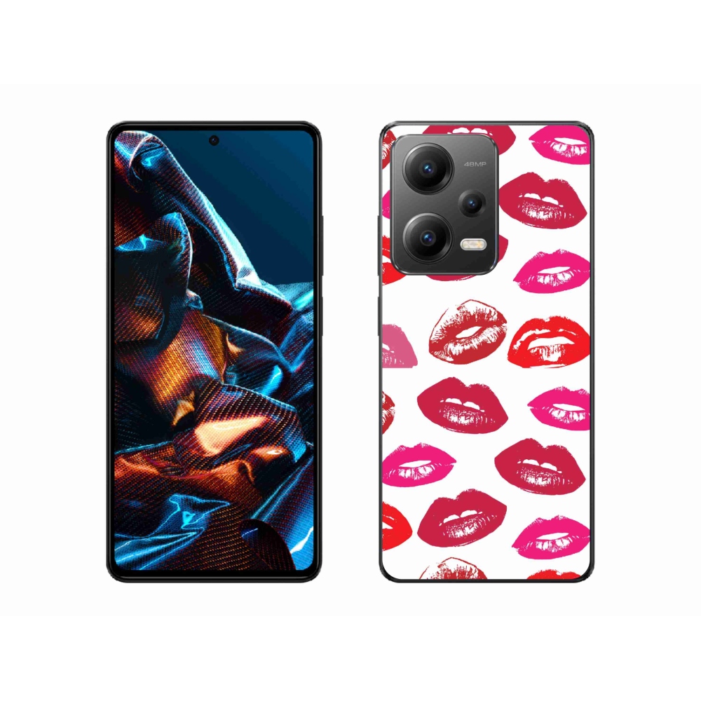 Gélový kryt mmCase na mobil Xiaomi Redmi Note 12 Pro 5G - pery