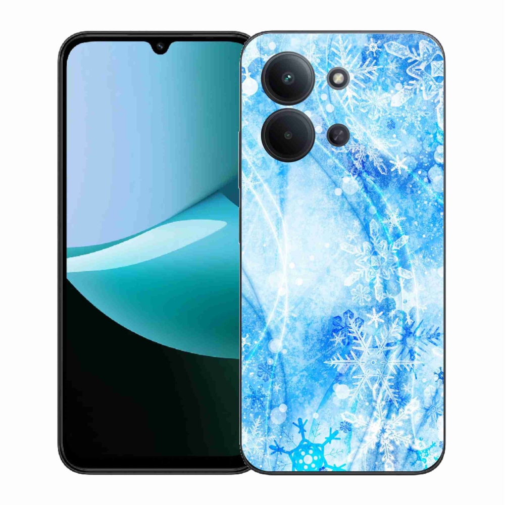 Gélový kryt mmCase na Xiaomi Redmi 15C 4G (171mm)/Poco C85 4G (171mm) - snehové vločky