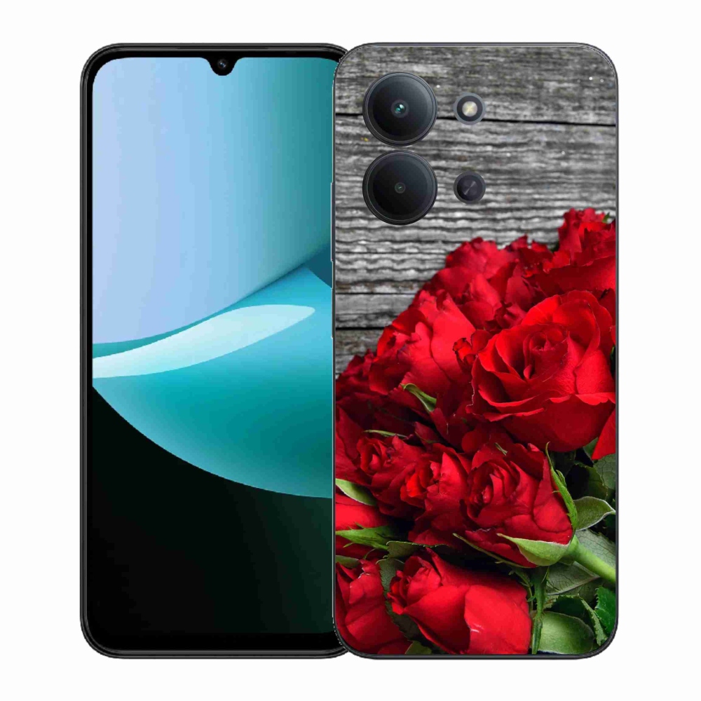 Gélový kryt mmCase na Xiaomi Redmi 15C 4G (171mm)/Poco C85 4G (171mm) - červené ruže