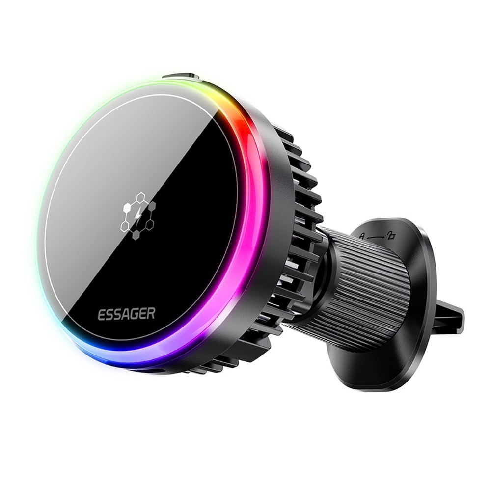 Essager magnetická bezdrôtová nabíjačka do auta 15W s chladením