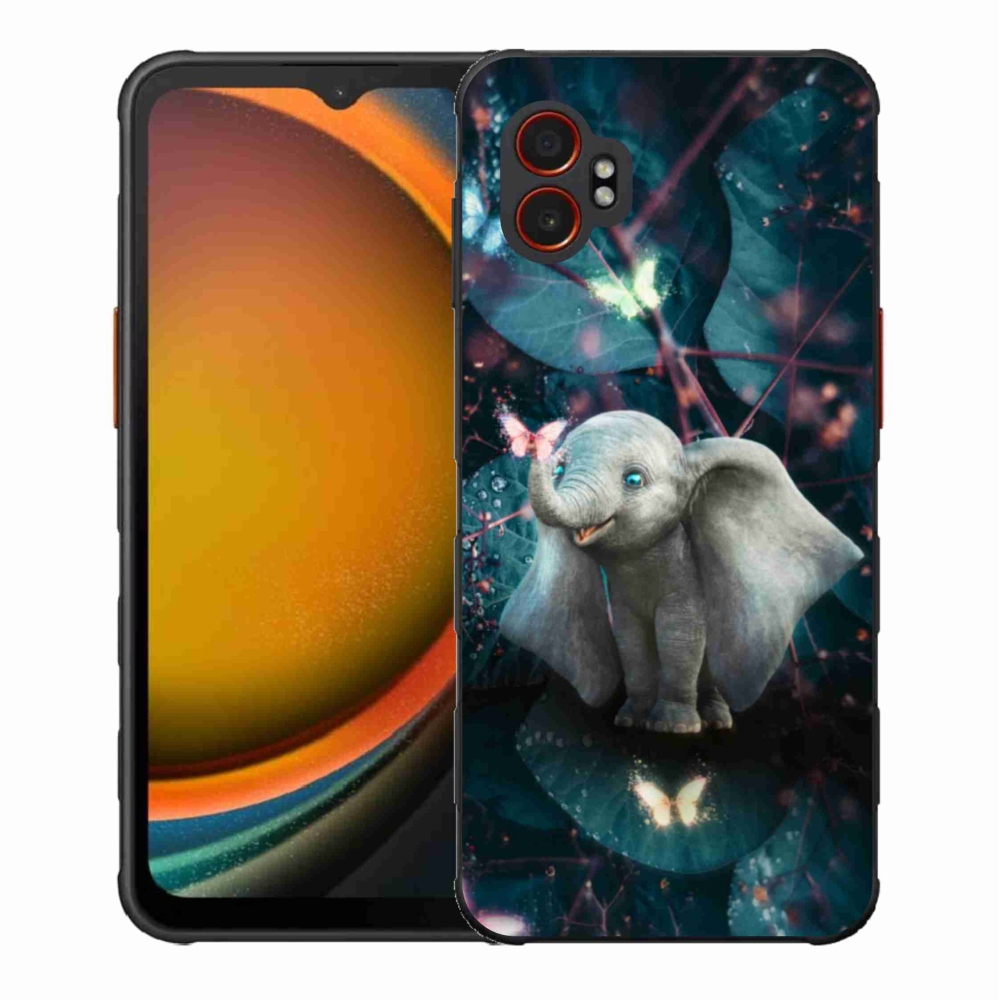Gélový kryt mmCase na Samsung Galaxy Xcover 7 Pro - roztomilý slon