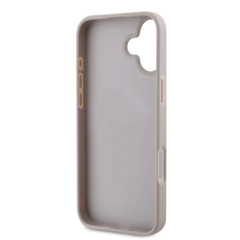 Guess PU 4G Stripe Zadný Kryt pre iPhone 16 Pink