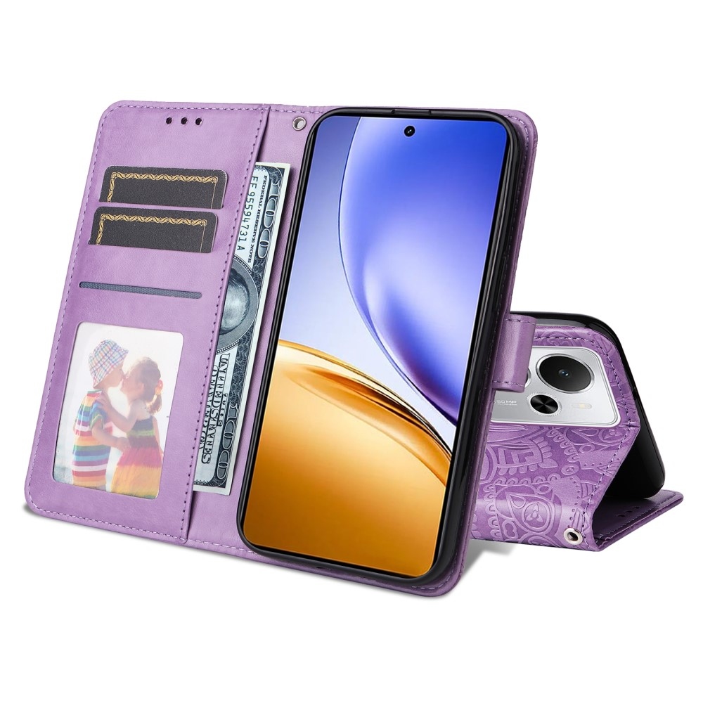Sunflower knižkové puzdro na Realme 14 5G - fialové