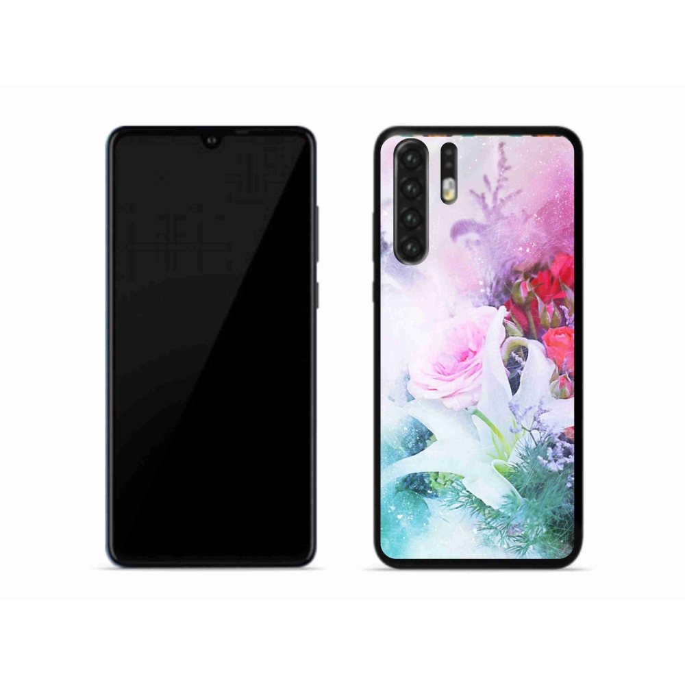 Gélový kryt mmCase na mobil Huawei P30 Pro - kvety 4