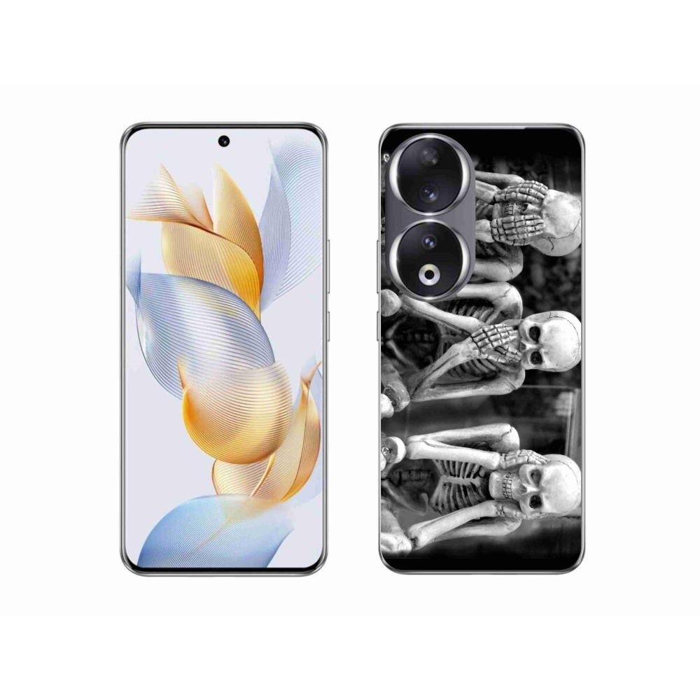 Gélový kryt mmCase na Honor 90 - kostlivci