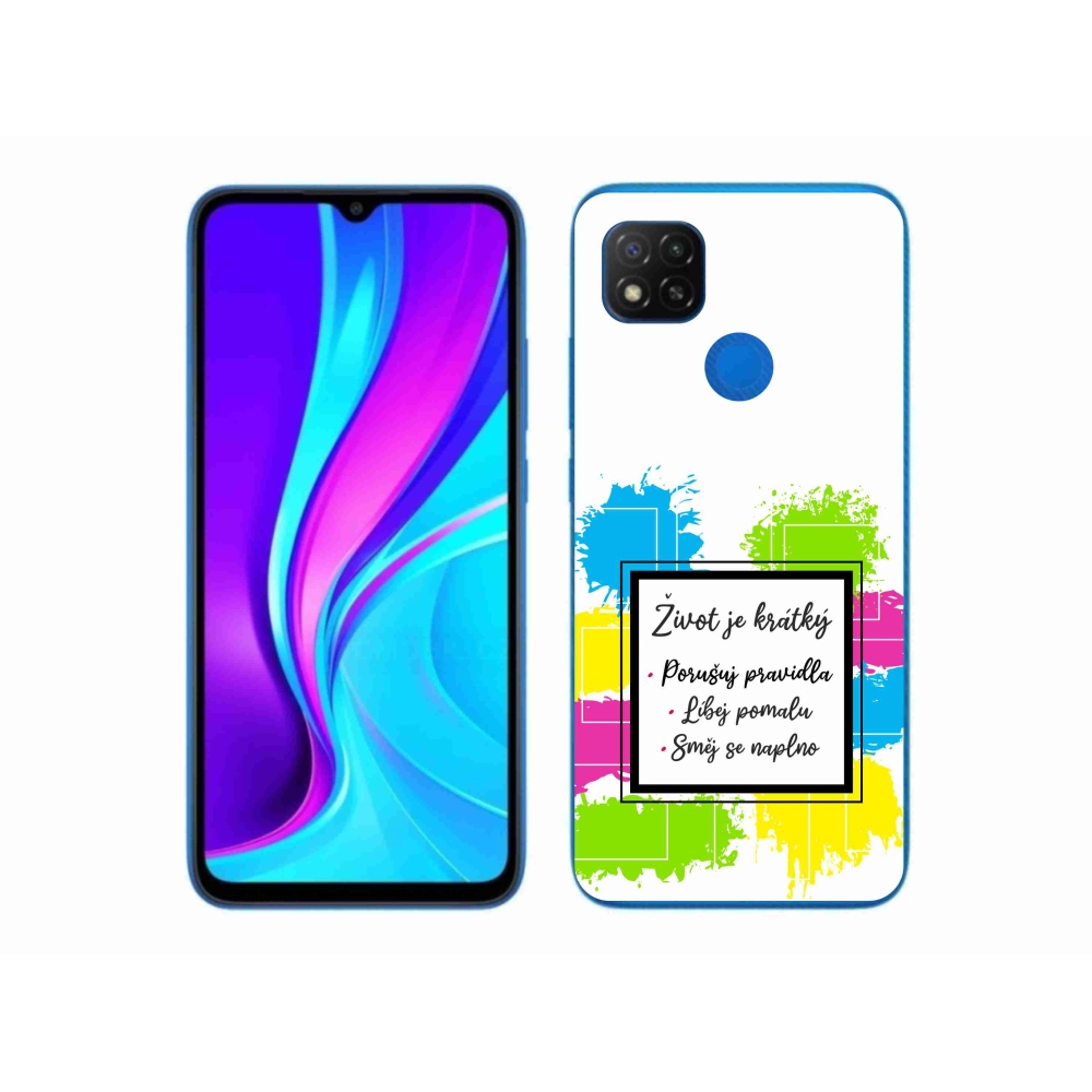 Gélový kryt mmCase na Xiaomi Redmi 9C - citát 5 biele pozadie