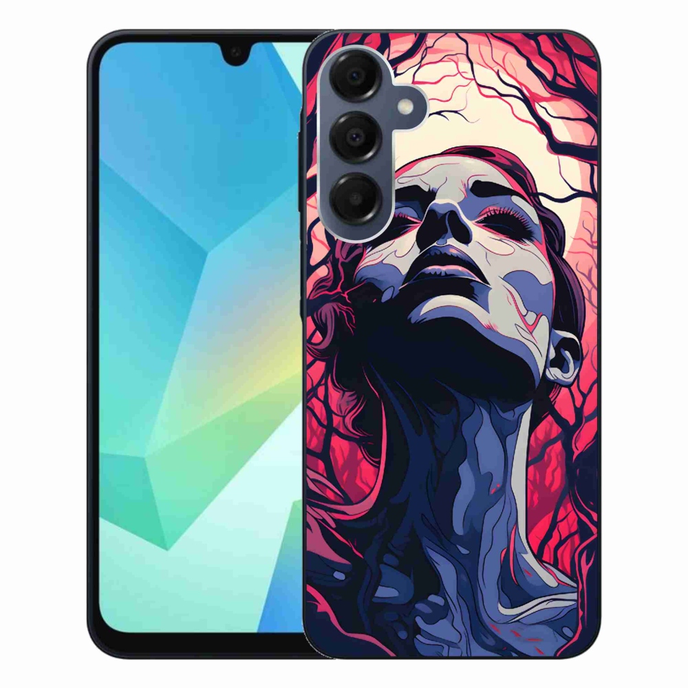 Gélový kryt mmCase na Samsung Galaxy A16 4G/5G - abstraktná tvár