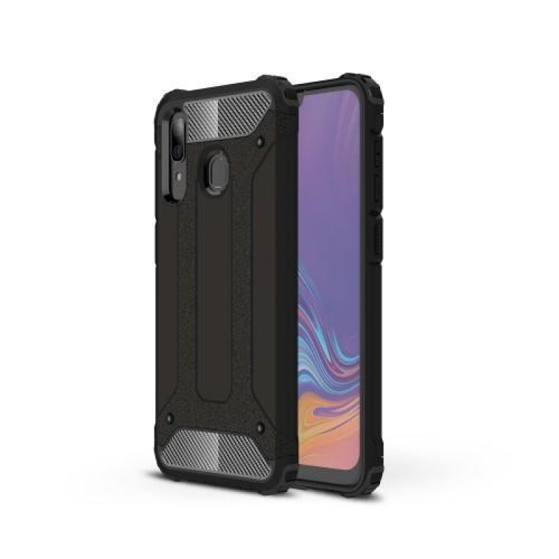 Heavy odolný hybridný obal na mobil Samsung Galaxy A30 / A20 - čierny