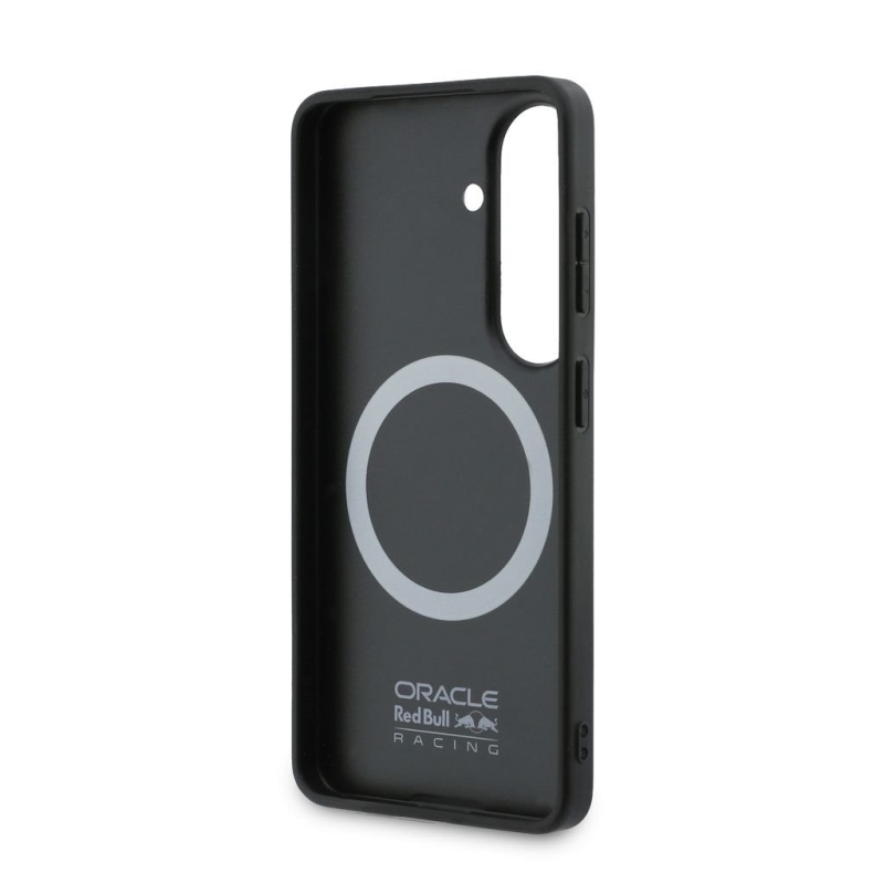 Red Bull PU kožený sieťovaný zadný kryt Powerbar s magnetom pre Samsung Galaxy S26 Navy