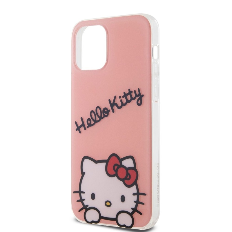 Hello Kitty IML Daydreaming Logo Zadný Kryt pre iPhone 12/12 Pro Pink