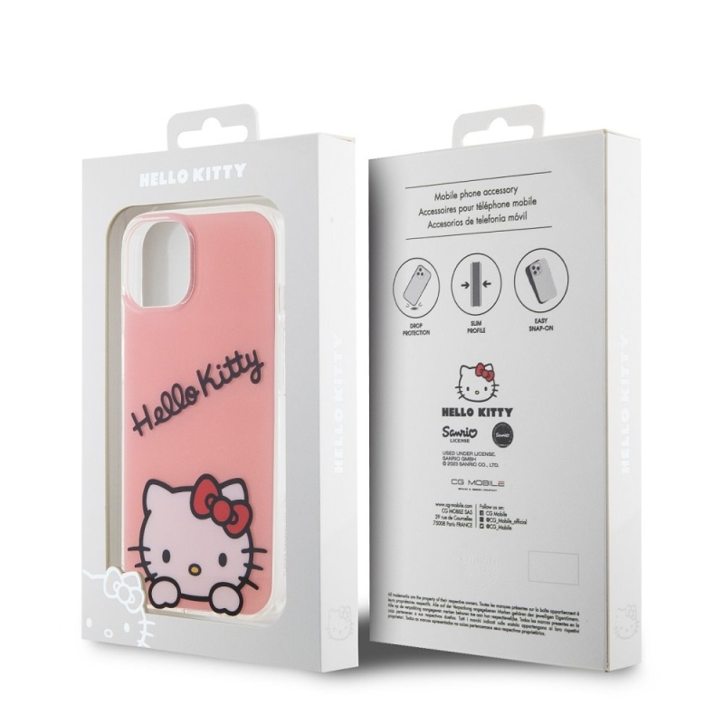 Hello Kitty IML Daydreaming Logo Zadný Kryt pre iPhone 13 Pink