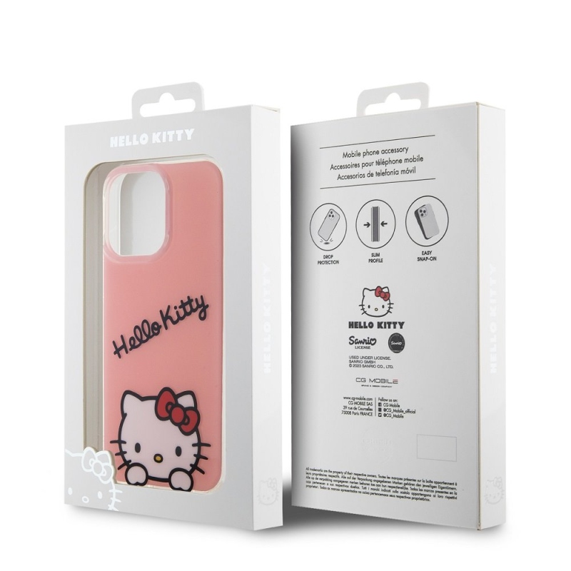 Hello Kitty IML Daydreaming Logo Zadný Kryt pre iPhone 13 Pro Pink