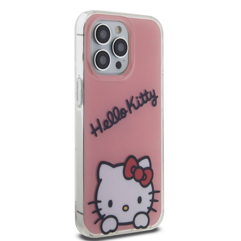 Hello Kitty IML Daydreaming Logo Zadný Kryt pre iPhone 13 Pro Pink