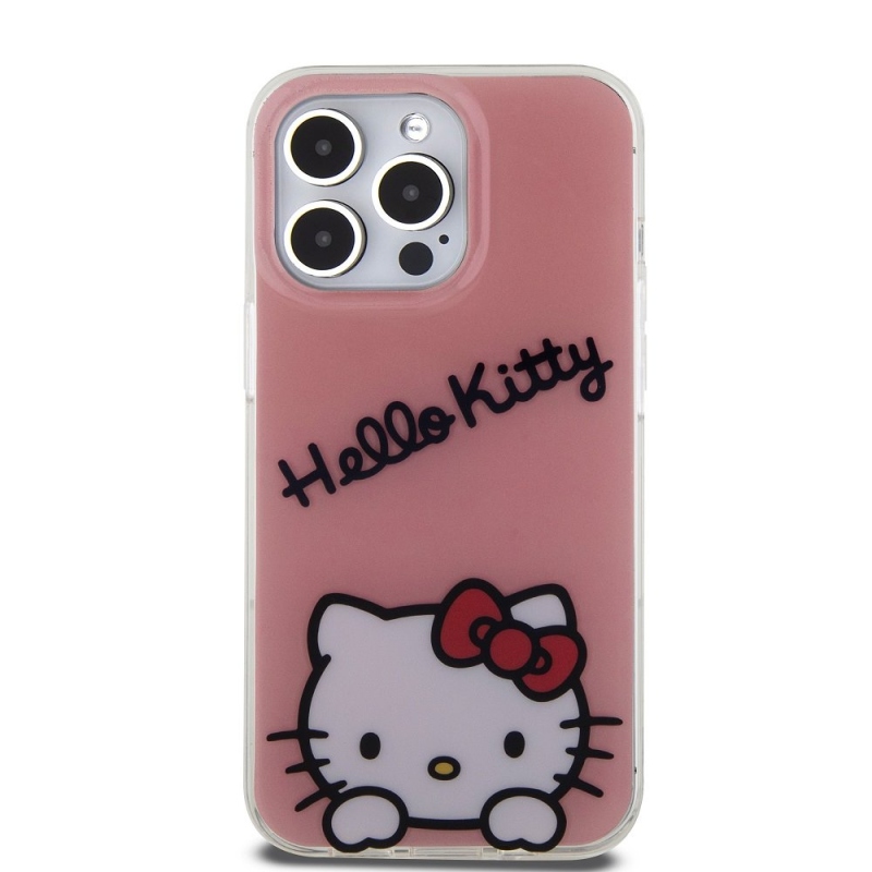 Hello Kitty IML Daydreaming Logo Zadný Kryt pre iPhone 13 Pro Pink