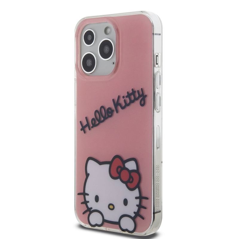 Hello Kitty IML Daydreaming Logo Zadný Kryt pre iPhone 13 Pro Pink