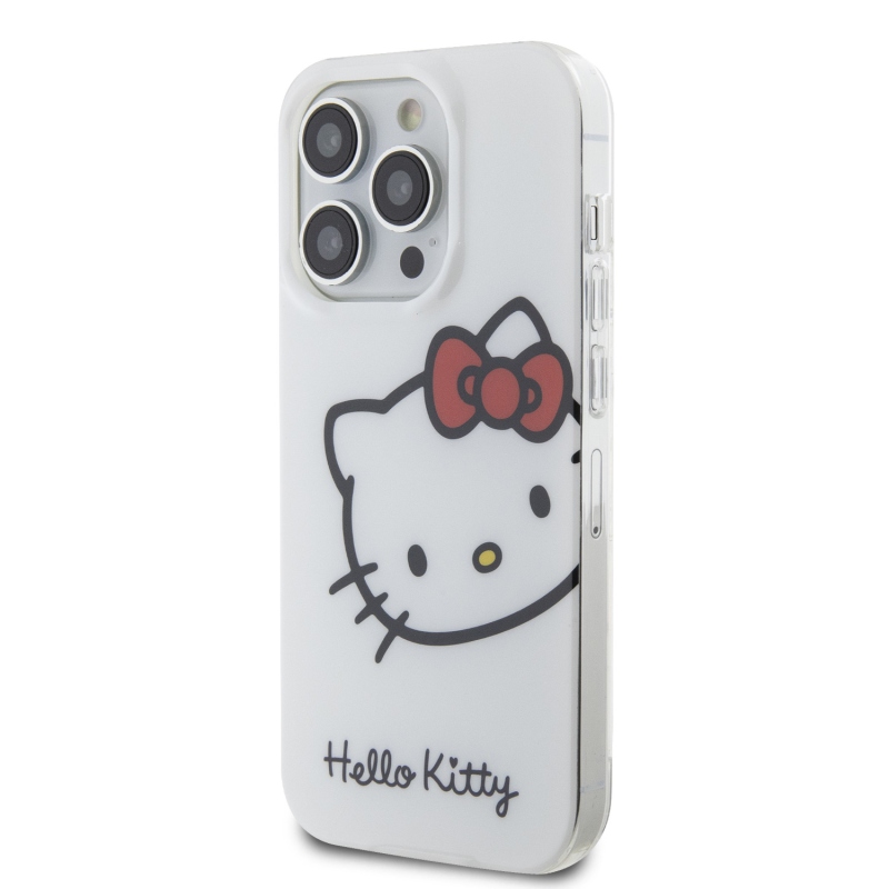 Hello Kitty IML Head Logo Zadný Kryt pre iPhone 13 Pro White