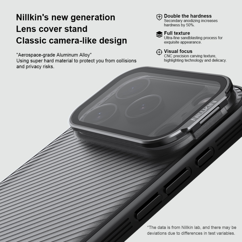 Nillkin CamShield Prop Zadný kryt pre Apple iPhone 17 Pro Transparent Black