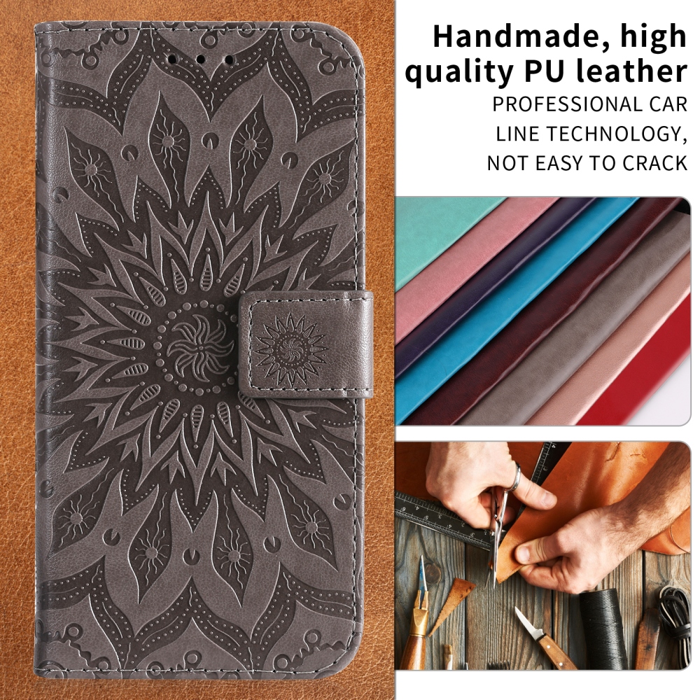 Sunflower knižkové púzdro na Xiaomi Redmi 15C 4G/5G (173mm) - šedé