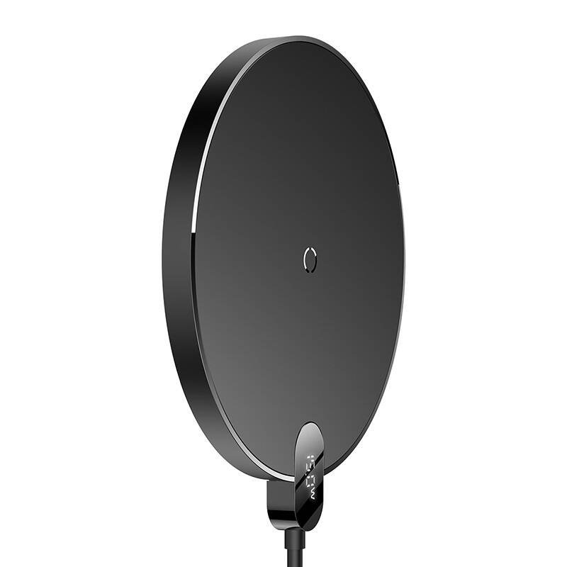Baseus Digital LED Displej Gen 2 Bezdrôtová Nabíjačka 15W Black
