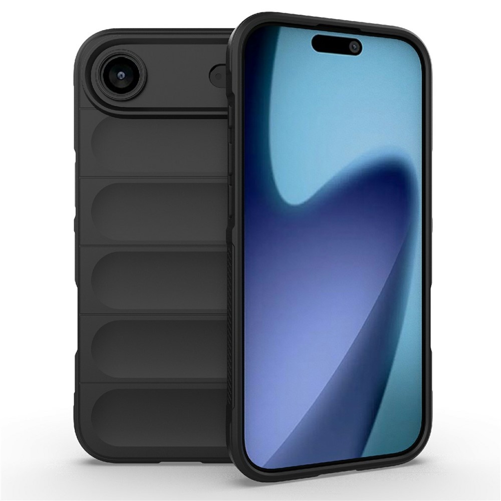Rugg odolný gélový obal na iPhone 17 Air - čierny