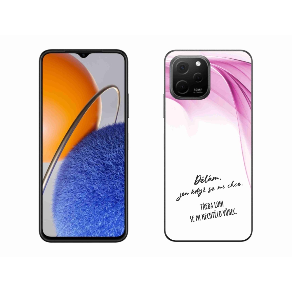 Gélový kryt mmCase na Huawei Nova Y61 - vtipný text 12 biele pozadie
