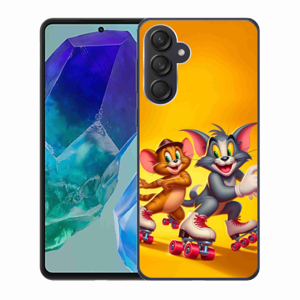 Gélový kryt mmCase na Samsung Galaxy M55 5G - tom a jerry