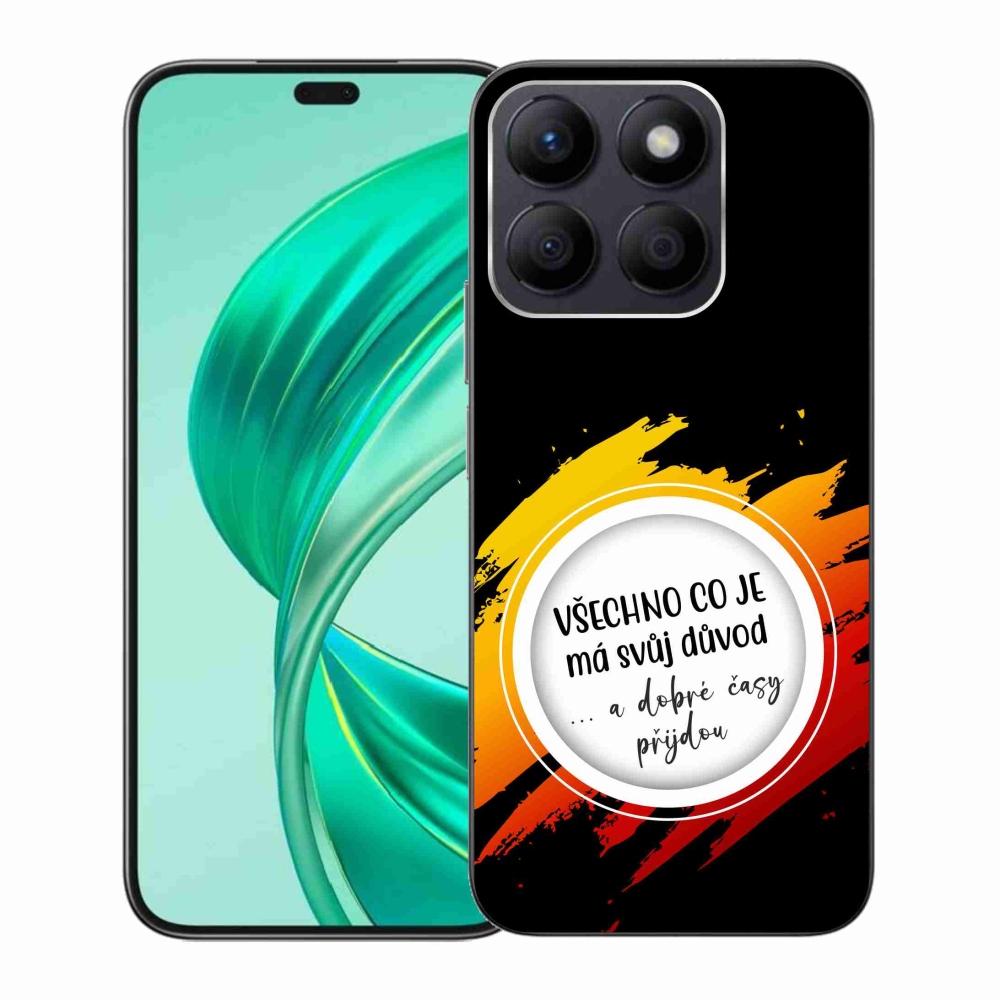 Gélový kryt mmCase na Honor X8b - citát 3 čierne pozadie