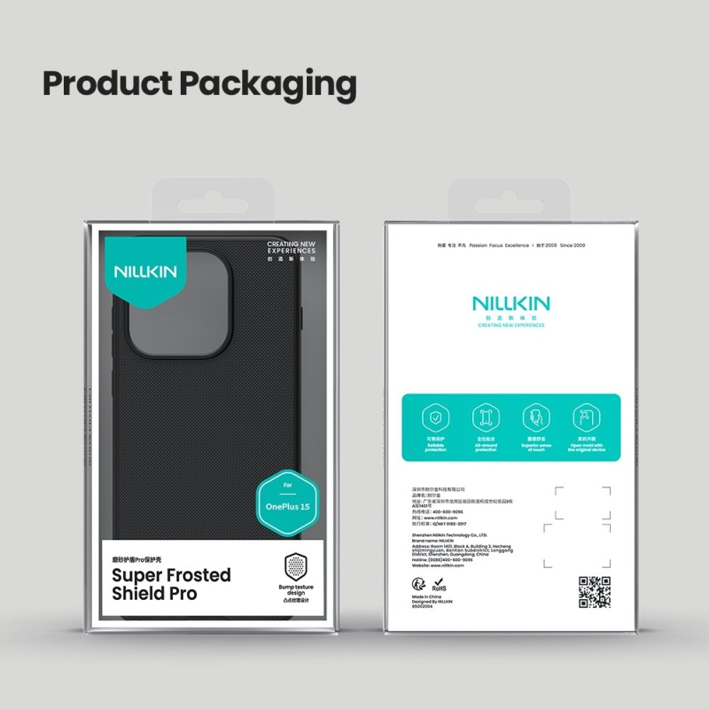 Nillkin Super Frosted PRO Zadný kryt pre OnePlus 15 Black