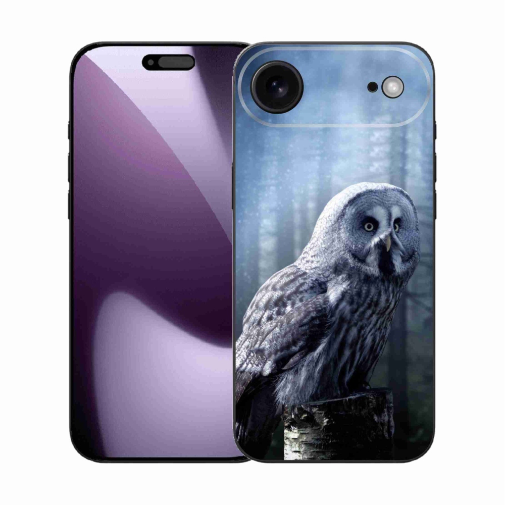 Gélový kryt mmCase na iPhone 17 Air - sova