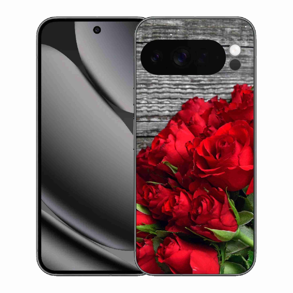 Gélový kryt mmCase na Google Pixel 10 Pro XL - červené ruže