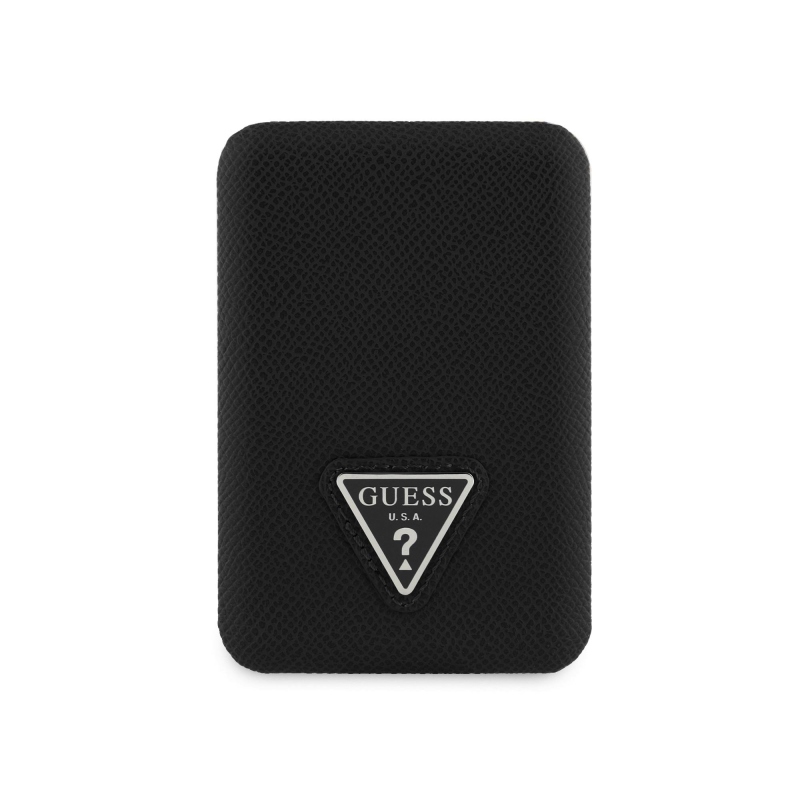 Guess PU Grained Triangle Logo MagSafe Powerbanka 5000mAh Black