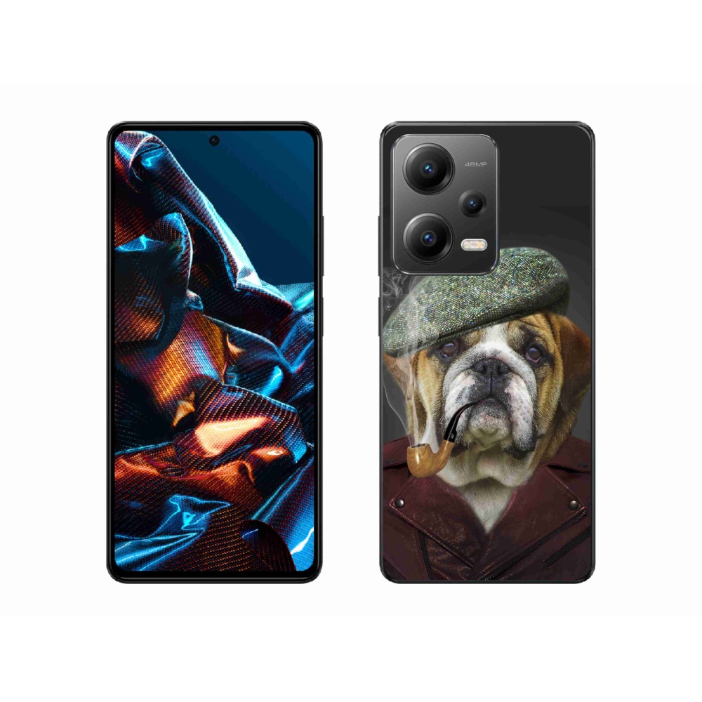 Gélový kryt mmCase na Xiaomi Redmi Note 12 Pro 5G - pes s fajkou