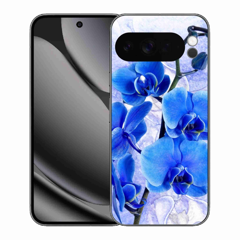 Gélový kryt mmCase na Google Pixel 10 Pro XL - modré kvety