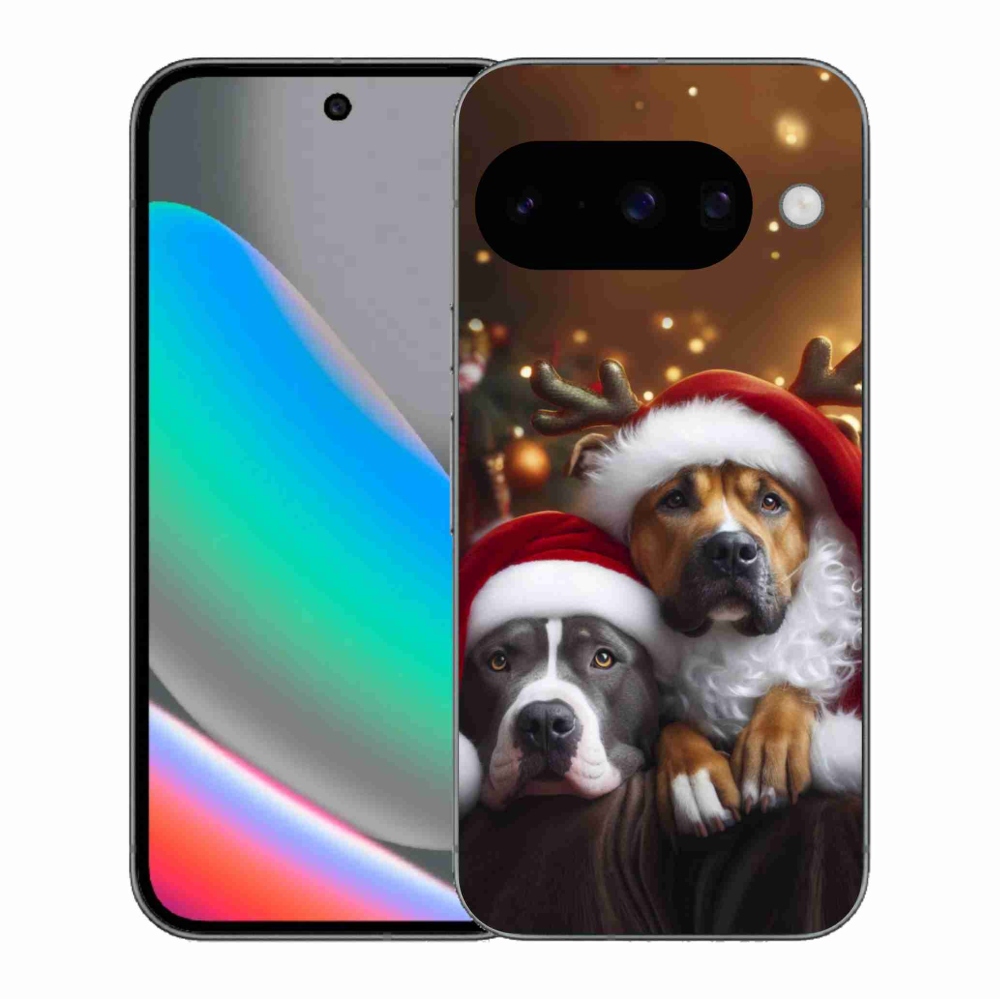 Gélový kryt mmCase na Google Pixel 10 - vianočné psy