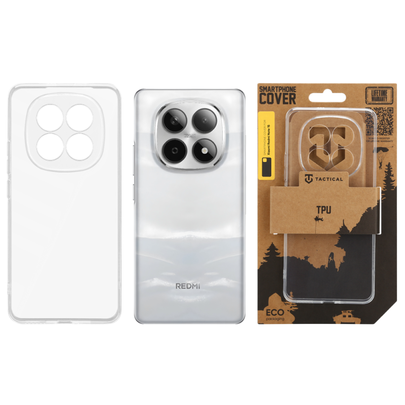 Tactical TPU Kryt pre Xiaomi Redmi Note 15 Transparent