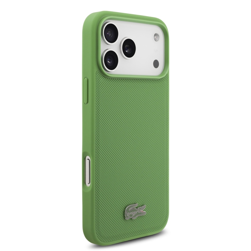 Lacoste Iconic Petit Pique MagSafe zadný kryt + peňaženka pre iPhone 17 Pro Max Green