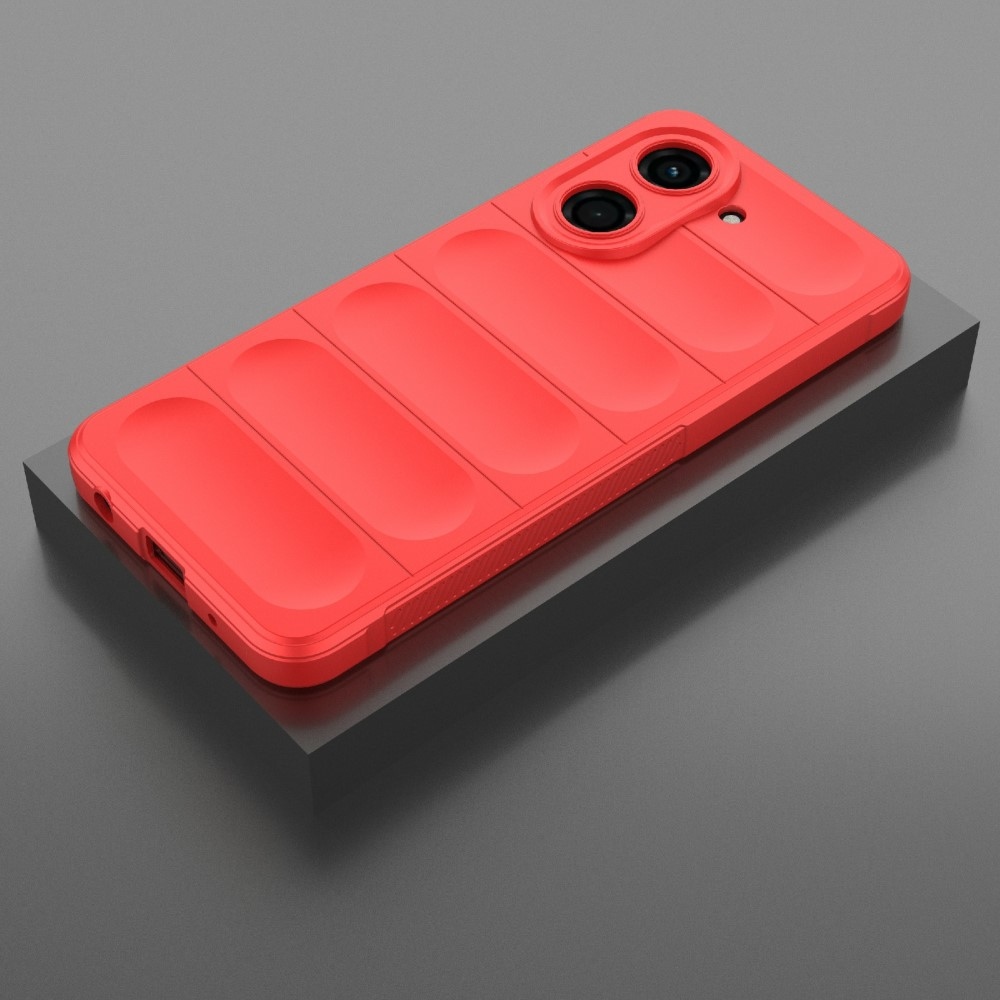 Rugg odolný gélový obal na Xiaomi Redmi A5 (171.7x77.8x8.3mm) - červený