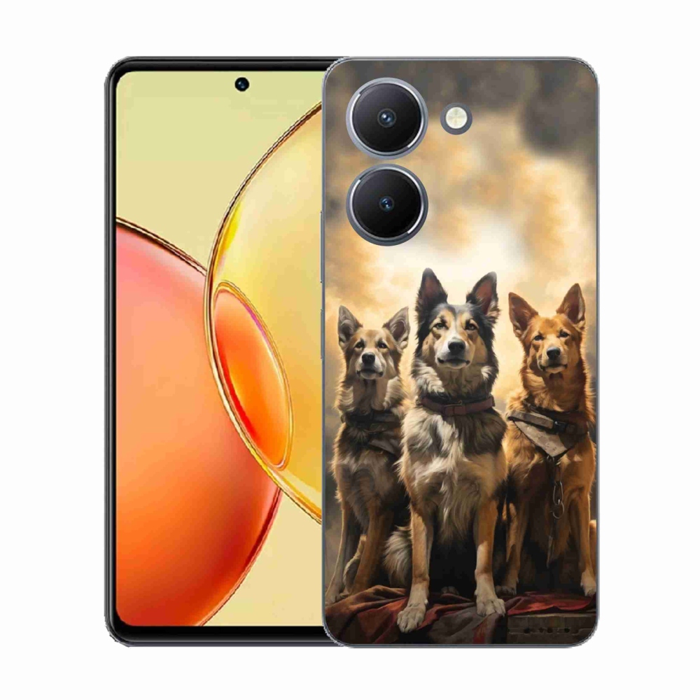 Gélový kryt mmCase na Vivo Y36 - tri psy