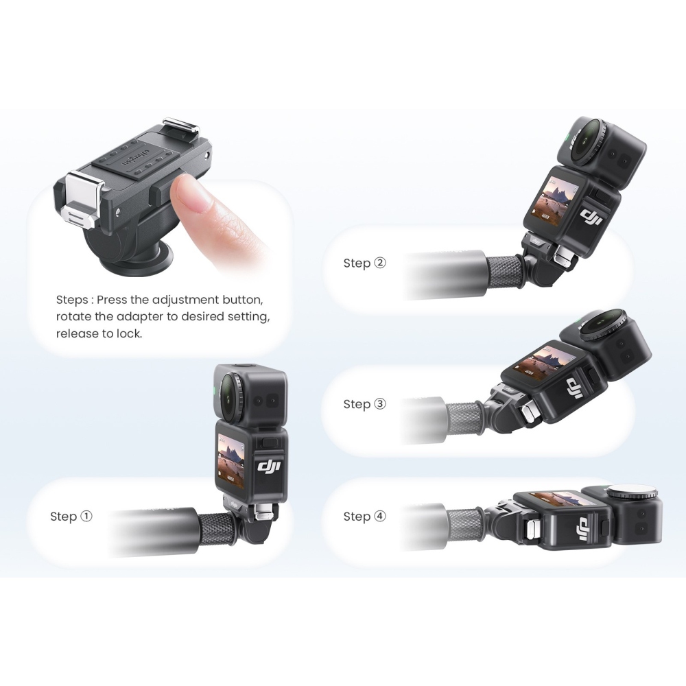 AMAGISN obojstranne nastaviteľný rýchloupínací adaptér pre DJI Osmo Action 6