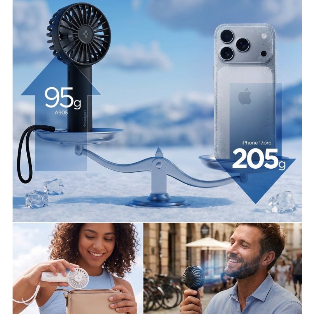 Spigen A905 Mini prenosný ručný ventilátor