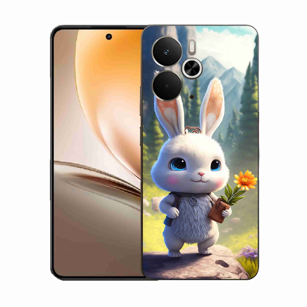 Gélový kryt mmCase na Realme 14 5G - roztomilý zajačik