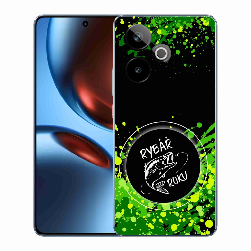Gélový kryt mmCase na Realme GT 7 5G/GT 7T 5G - rybár roka čierne pozadie