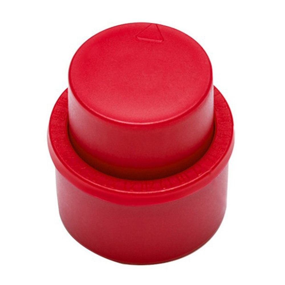 Uzáver s pumpičkou na sýtené nápoje - červený