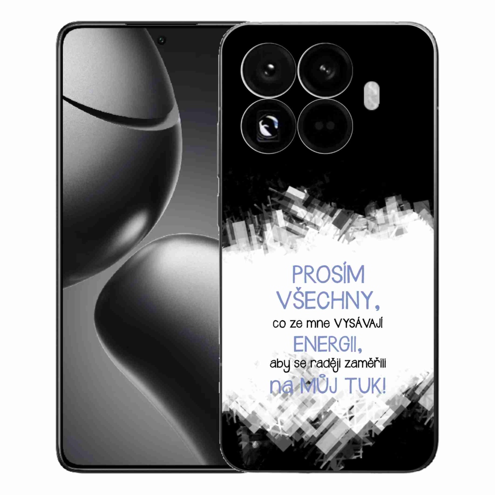 Gélový kryt mmCase na Xiaomi 15T Pro - vtipný text 1 modrý