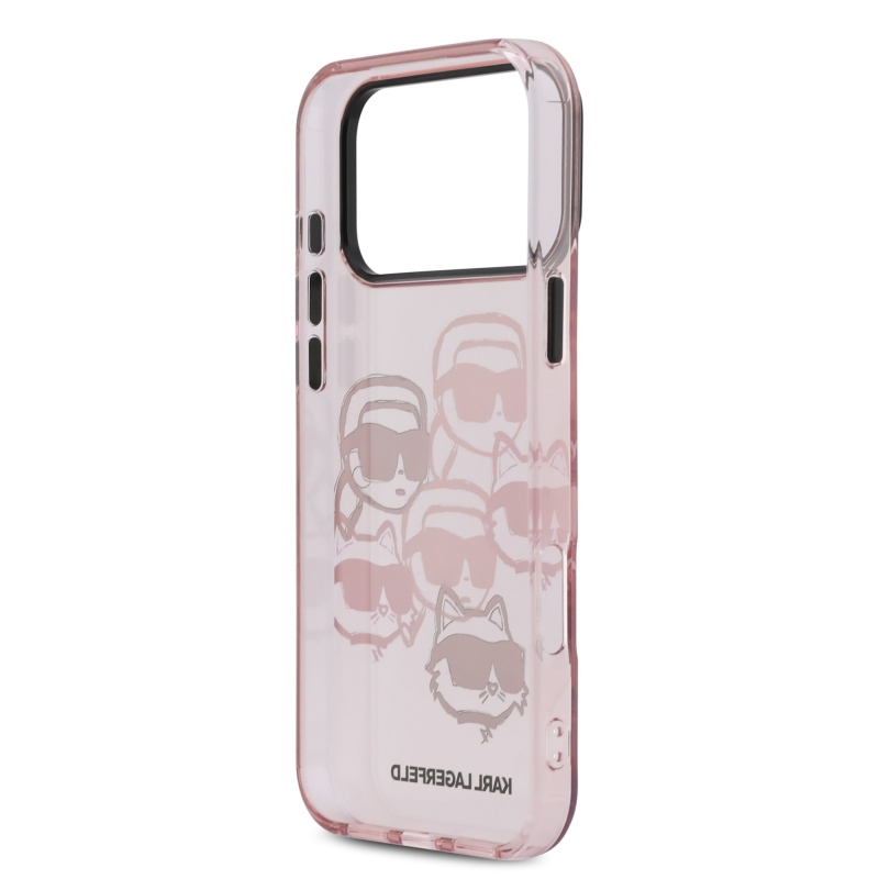 Karl Lagerfeld IML Multi K&CH Heads Zadný kryt pre iPhone 17 Pro Max Pink