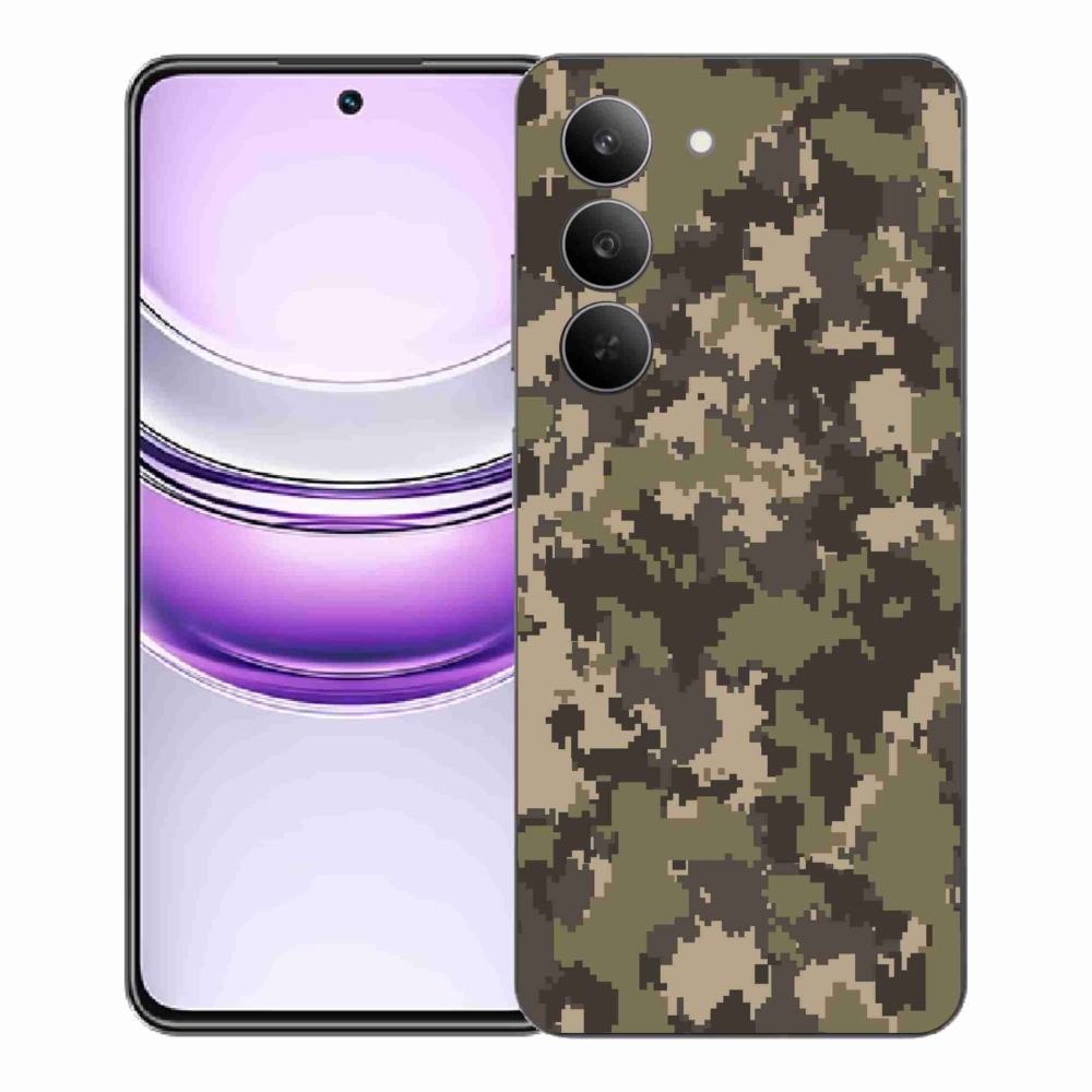 Gélový kryt mmCase na Realme 14x 5G - maskáčový vzor 12