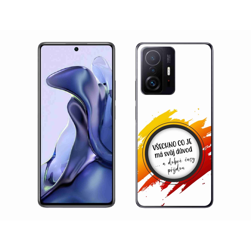 Gélový kryt mmCase na Xiaomi 11T Pro - citát 3 biele pozadie