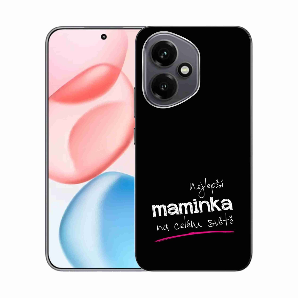 Gélový kryt mmCase na Honor 400 - najlepšia mamička 4 čierne pozadie