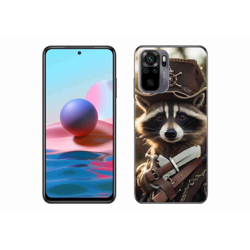 Gélový kryt mmCase na Xiaomi Redmi Note 10S - mýval v uniforme
